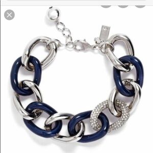 Kate Spade Navy Blue Chain of Events Bracelet